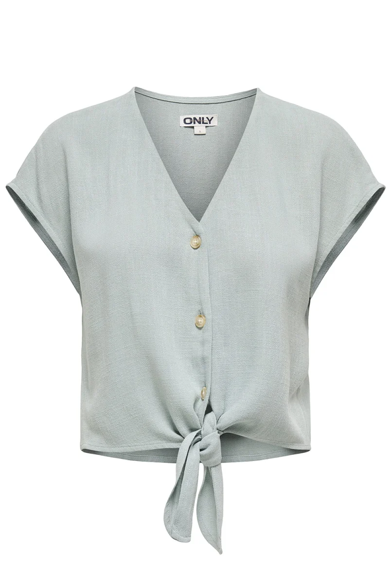 Риза Onlsiesta Ss Knot Lin Bl 15322270 16-4404 TCX abyss