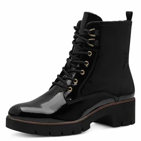 Дамски Кубинки TAMARIS – 1-25297-41-018 BLACK PATENT_01 — снимка 3