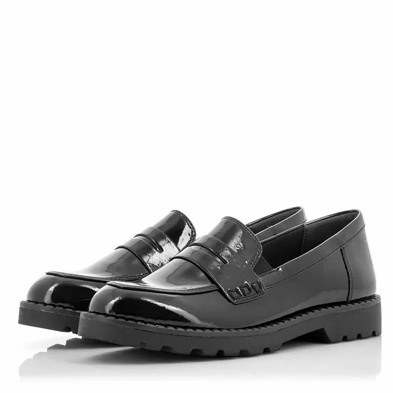 Дамски Лоуфър TAMARIS – 1-1-24312-21 BLK PATENT STR — снимка 3