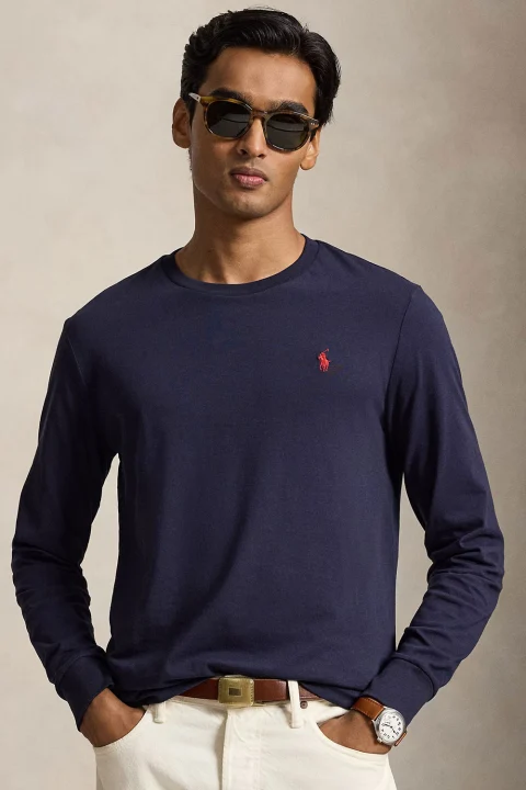 Блуза 26/1 Jersey-Lsl 710671468501 410 navy — снимка 2