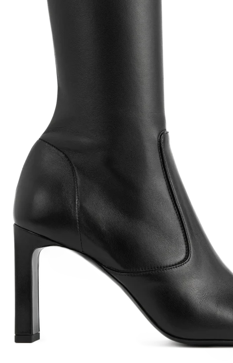 Nappa Over-the-Knee Boots in Black — снимка 4