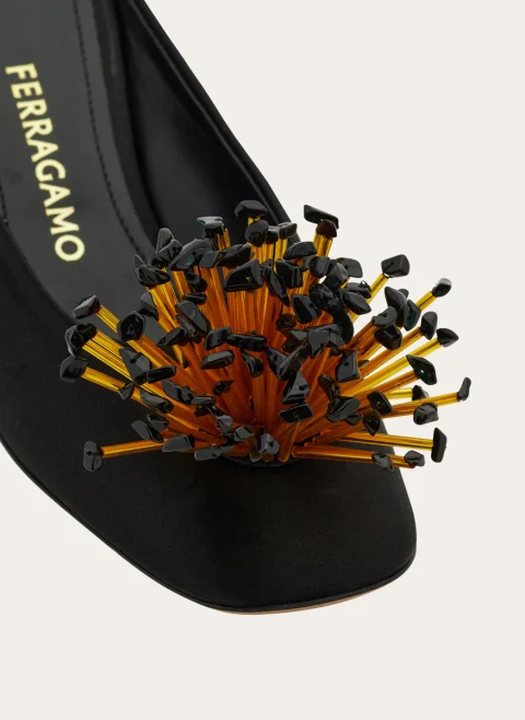 Обувки на ток с 3D мотив Ferragamo — снимка 4