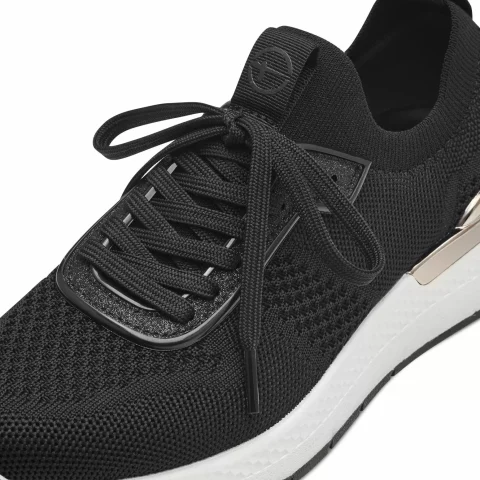 Дамски Сникърс TAMARIS – 1-23712-42-048 BLACK/GOLD — снимка 4