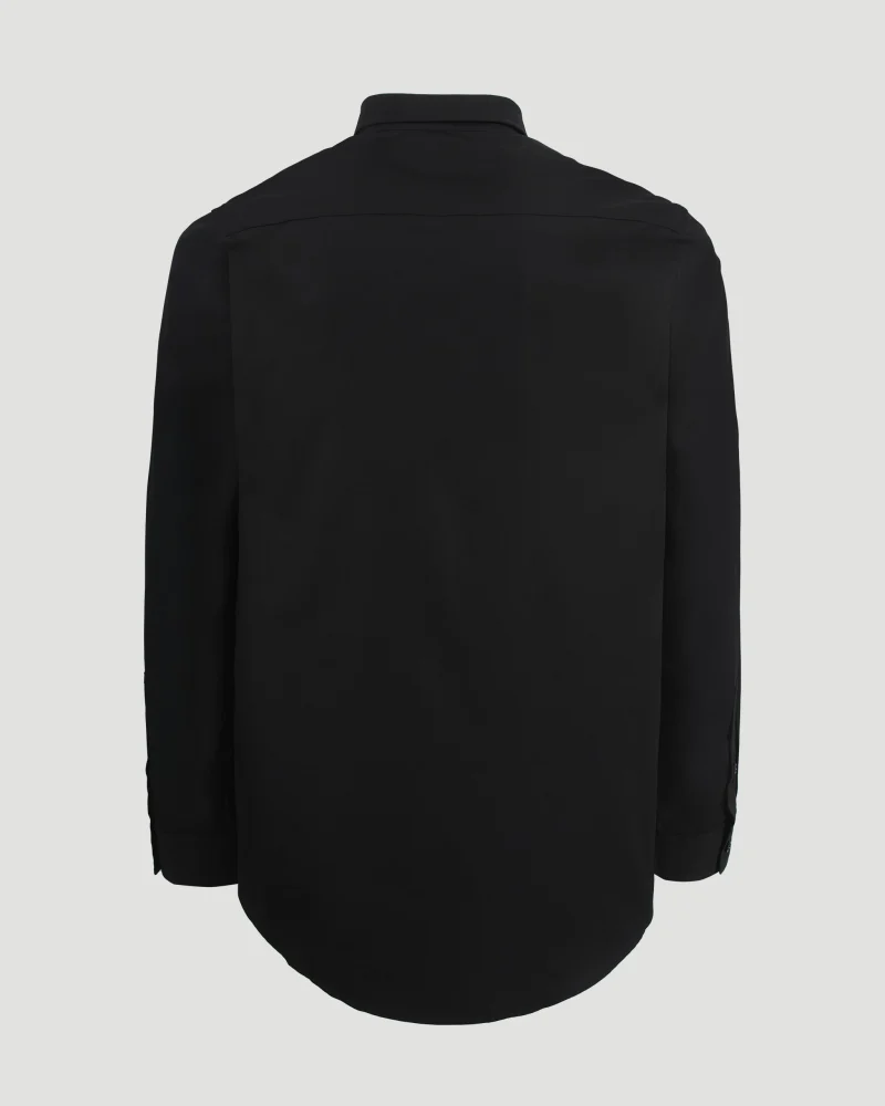 Cotton Shirt in Black — снимка 2