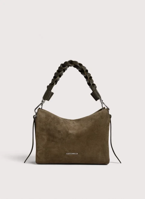 Велурена чанта Coccinelle Boheme Small