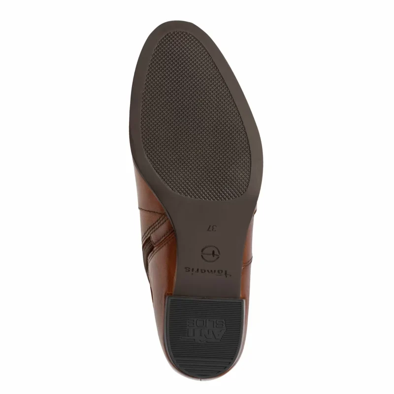 Дамски Боти На Ток TAMARIS – 1-25373-45-305 COGNAC — снимка 6