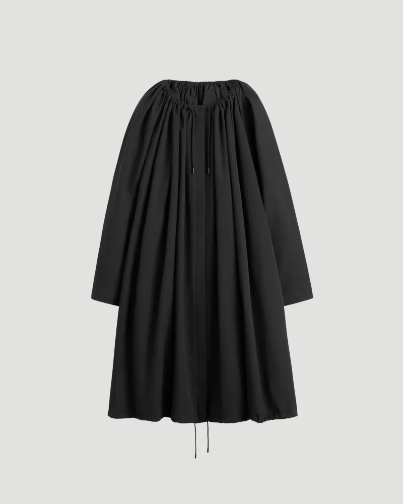 Gathered Parachute Coat