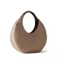Дамска бежова чанта Full Moon Hobo Bag BORBONESE — снимка 3