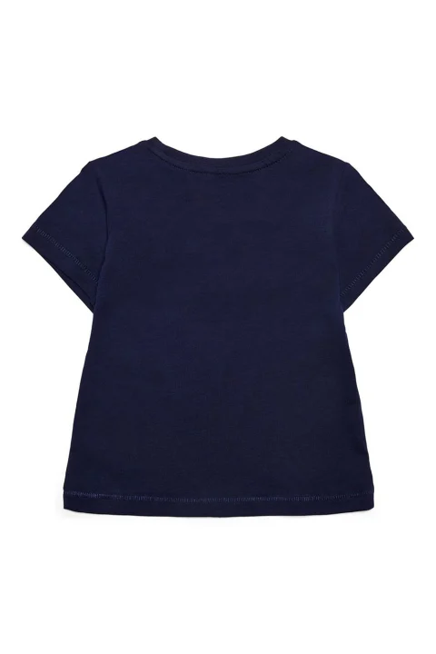 Детски Top Kmgnaya Reg S/S Print Top Box Jrs 15255094 19-3815 tcx evening blue — снимка 2