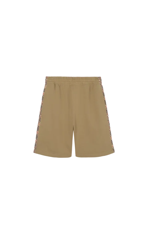 Check-Trim Cotton Shorts