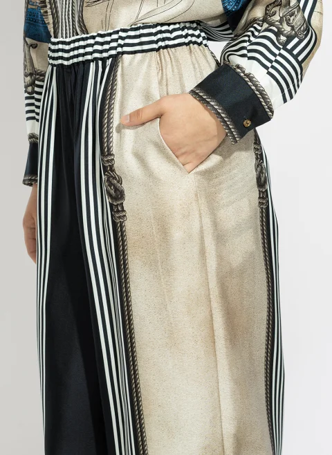 Панталон с принт Max Mara Mxmcarabo — снимка 5