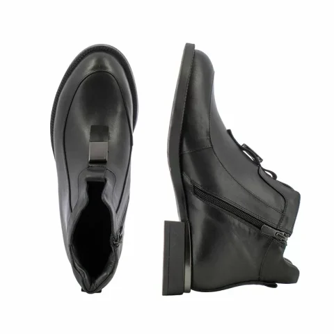 Дамски Равни Боти CARLO FABIANI – 26102154 BLACK — снимка 5