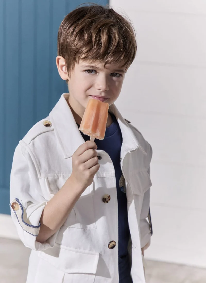 Бермуди от лен Brunello Cucinelli Kids 12 — снимка 3