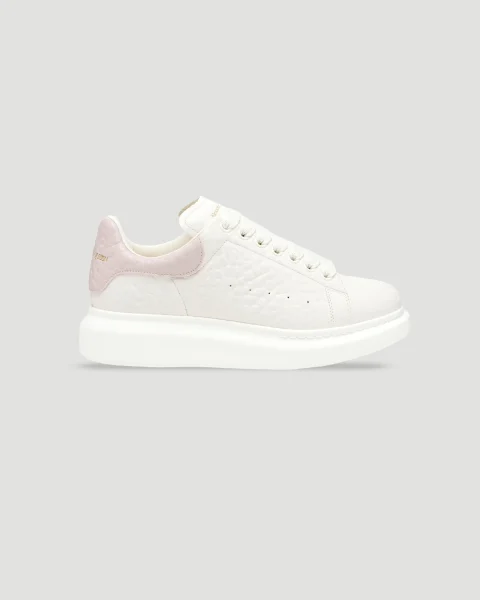 Oversized Sneaker in Off White and Pink