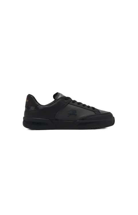 Leather and Nylon Harrow Sneakers in Black