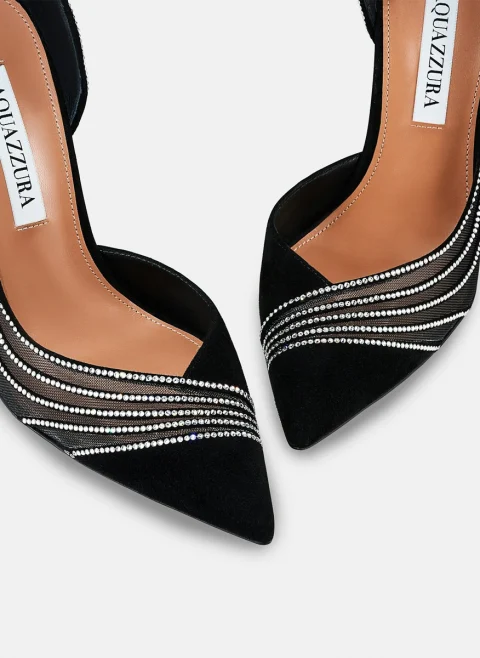 Велурени обувки на ток 'Dream Girl' Aquazzura — снимка 4