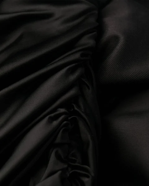 Asymmetric Lingerie Dress in Black — снимка 3