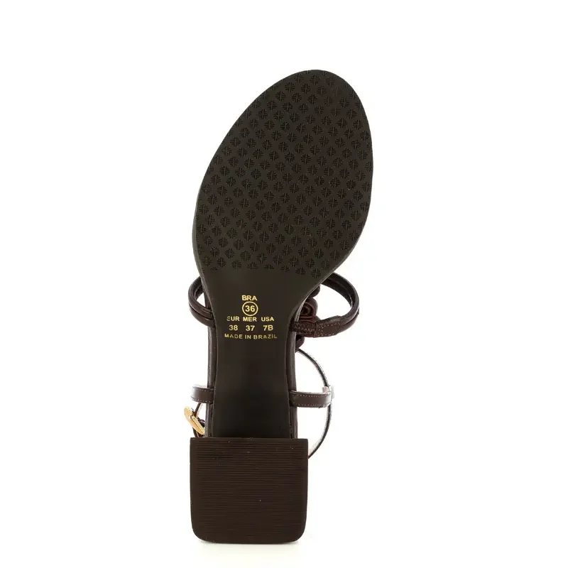 Дамски Сандали На Ток FERRUCCI – 2528301 SLIM CAFE — снимка 5