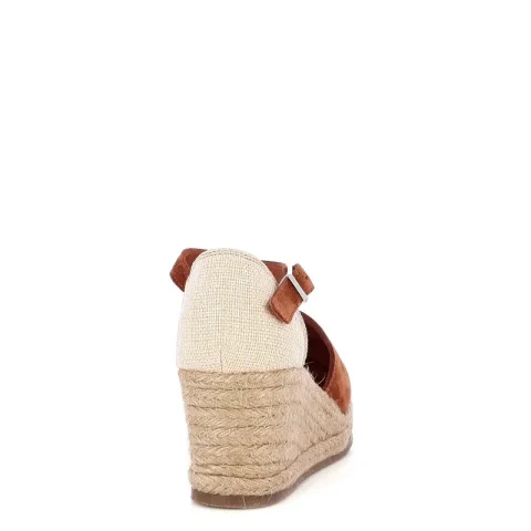 Дамски Сандали На Платформа CARLO FABIANI – 082-117 TAN SUEDE — снимка 2