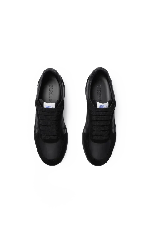 Burberry Check Terrace Sneakers in Black — снимка 2