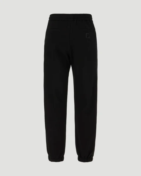 Black Cotton Joggers — снимка 2