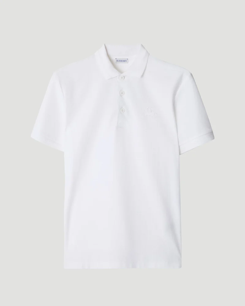Cotton Polo Shirt in White