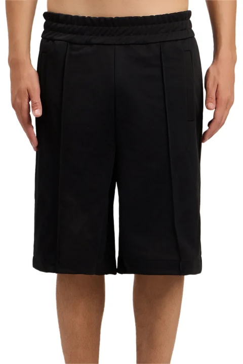 Бермуда B Curved Logo PMCL00AS26FAB001 1003-black off white