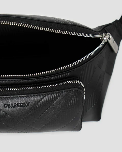 Belt Bag in Black Leather — снимка 5