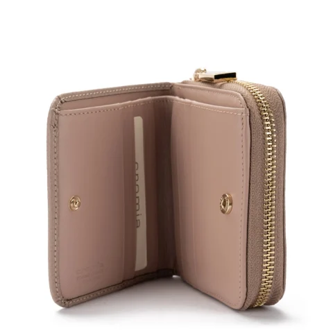 Дамски бежов портфейл Mina 2012 Cromia — снимка 4