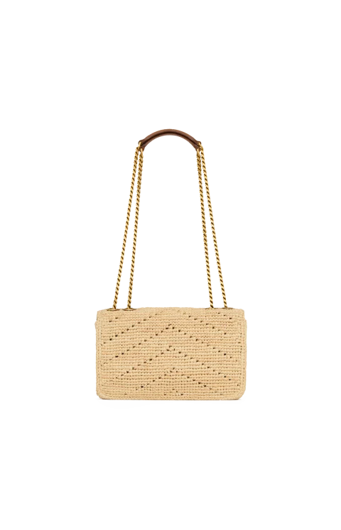 Loulou Small Chain Bag in Raffia — снимка 3