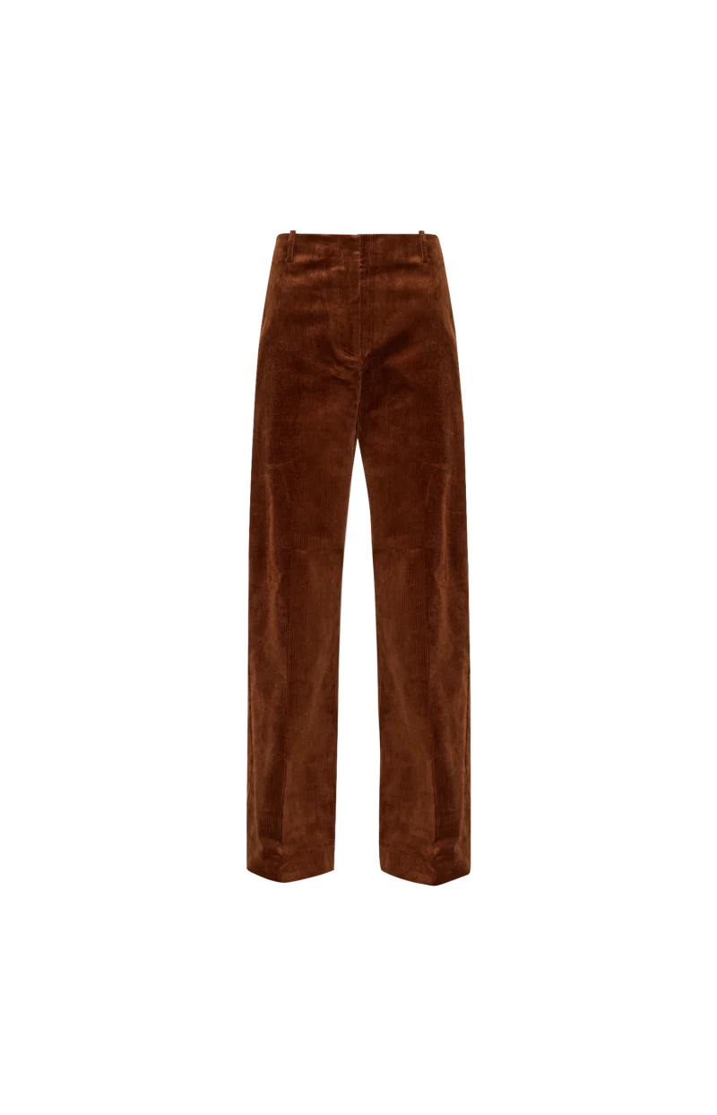 Trousers in Brown Corduroy