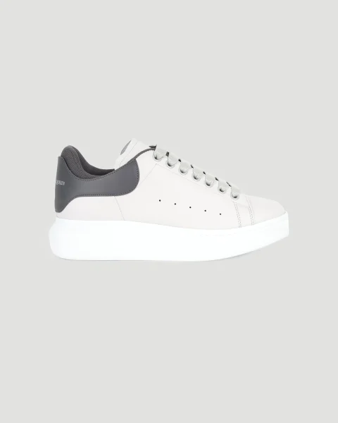Oversized Sneaker in White and Grey