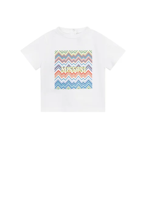 Тишърт с принт 'Zig-Zag' Missoni Kids