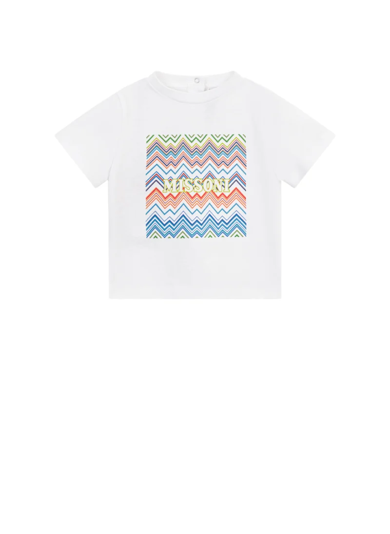 Тишърт с принт 'Zig-Zag' Missoni Kids