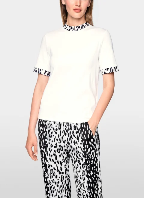 Тишърт с 'leopard' мотив Marc Cain Sports