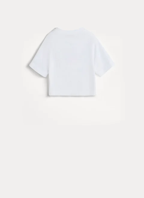 Тишърт с принт Brunello Cucinelli Kids 4-6 — снимка 2