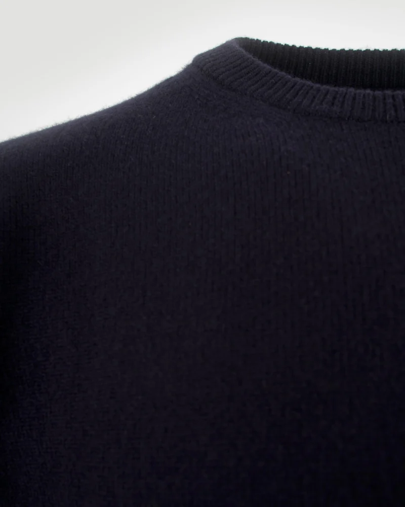 Knit Sweatshirt in Dark Blue