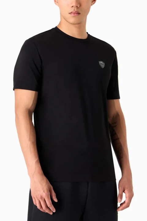 T-Shirt 8NPT16PJRGZ 1200 black — снимка 2