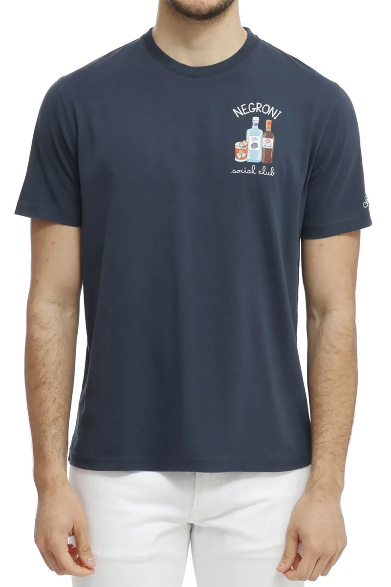 T-Shirt Portofino POT0001-07972L social negroni 61 emb — снимка 2