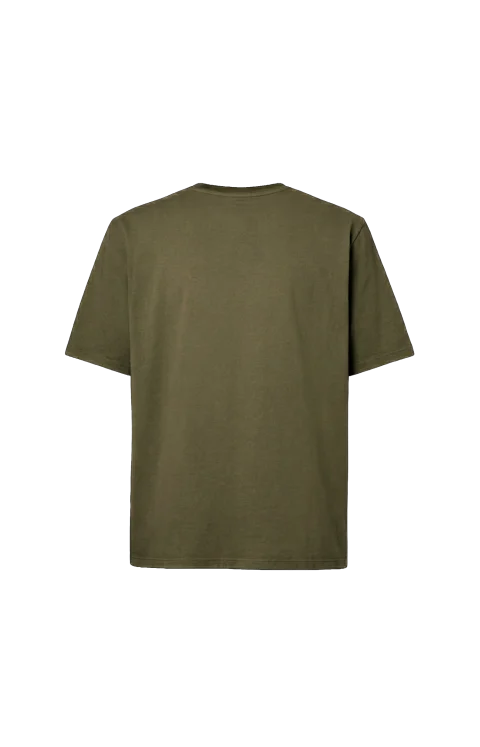 Loose Fit T-Shirt in Green Cotton — снимка 2