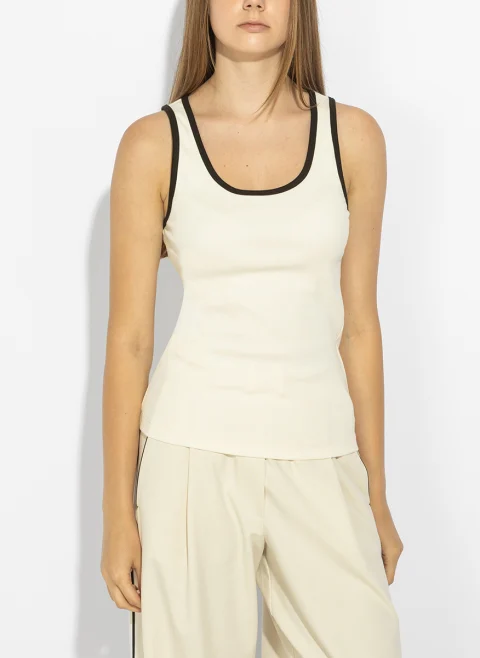 Рипсен топ Weekend Max Mara Wkdmultik — снимка 2