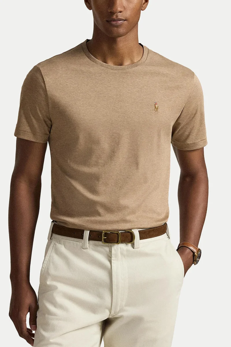 T-Shirt Pima Polo-Ssl 710740727103 200 brown — снимка 2