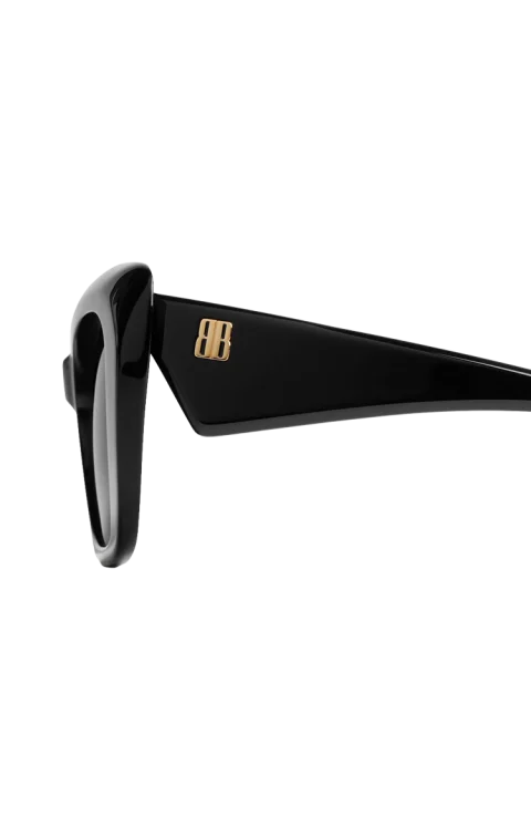 Diva Butterfly Sunglasses in Black — снимка 4