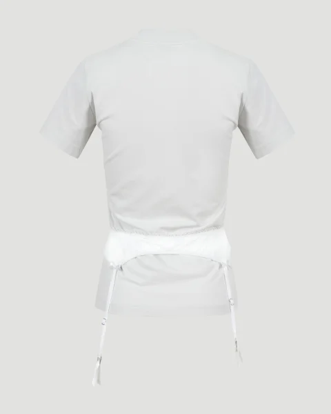 Lingerie T-Shirt in Dirty White — снимка 3