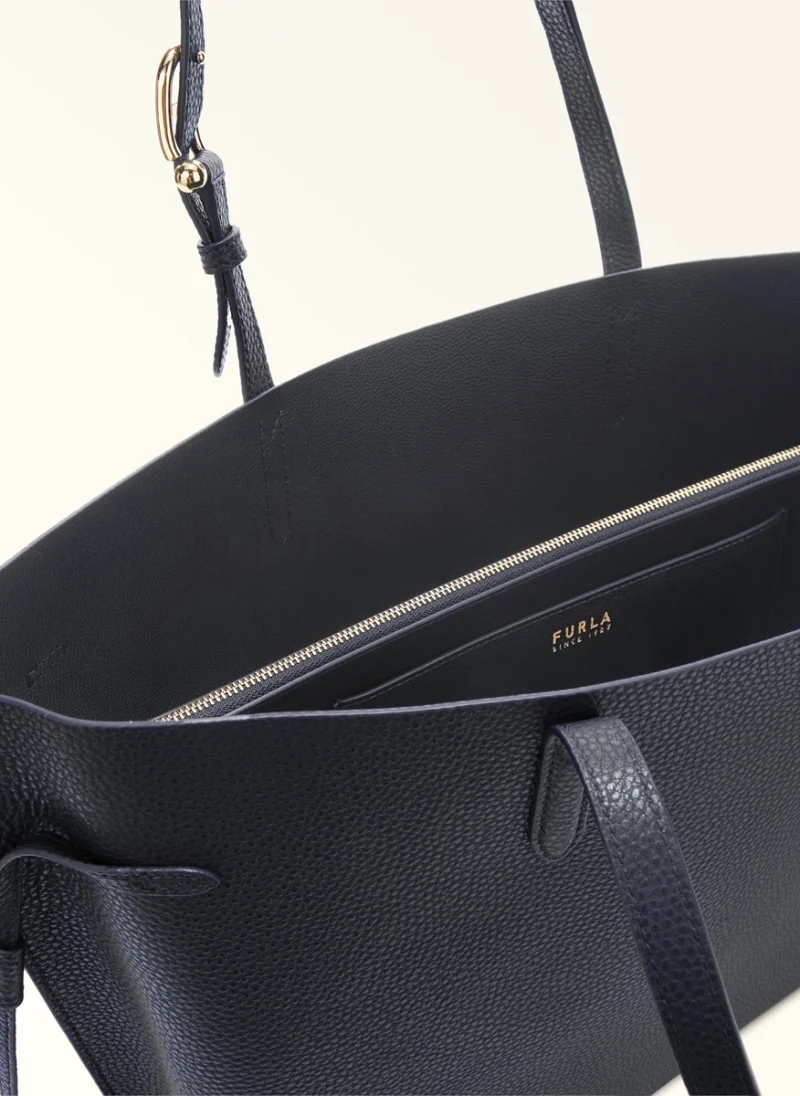 Кожена 'Tote' чанта Furla Ava Ink Blue Ink Blue — снимка 2