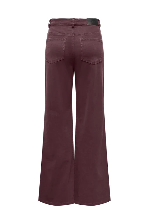 Jeans Onlmadison-Sille Hw Wide 15376942 19-1619 TCX fudge — снимка 2
