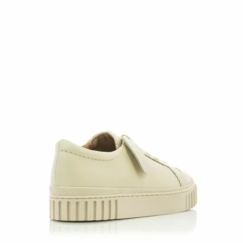 Дамски Сникърс CLARKS – 26176437 MAYHILL WALK CREAM LEATHER — снимка 2