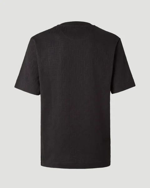 Black Piqué FF Jacquard T-Shirt — снимка 2
