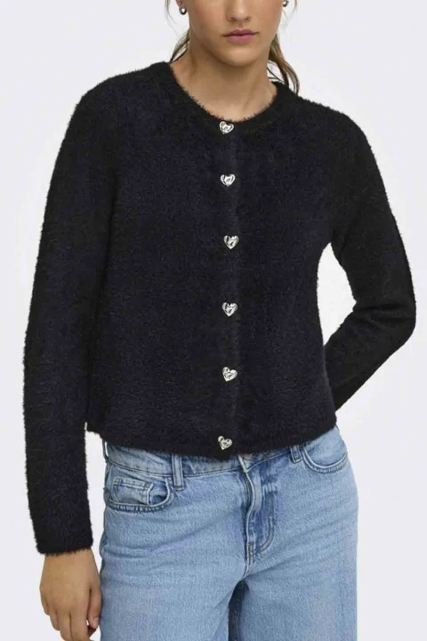 Жилетка Onlkerry Piumo Button 15374812 C-N10 black — снимка 2