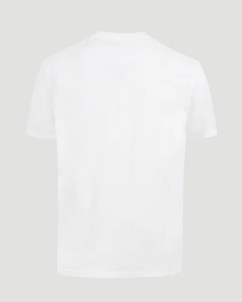 Cotton T-Shirt in White — снимка 2